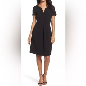 Tahari Arthur S Levine LBD Black‎ Sheath Dress Career Womens Size 6 (266)